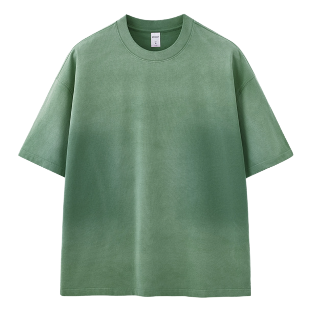 Oversized Washed Tee (Green)