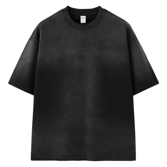 Oversized Washed Tee (Black)